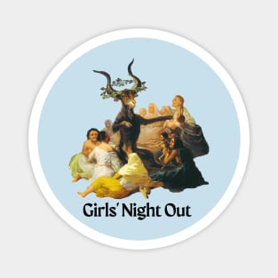 Girls' Night Out (Apparel, Black text) Magnet